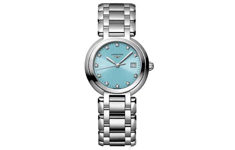 LONGINES Heart Moon Collection Quartz Movement 30m Waterproof Women's Watch 30mm Blue Dial