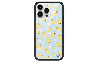 WILDFLOWER Silicone Material Yellow Duck Phone Cases Compatibility Apple IPhone 15/14/13/Pro/Max Girlish