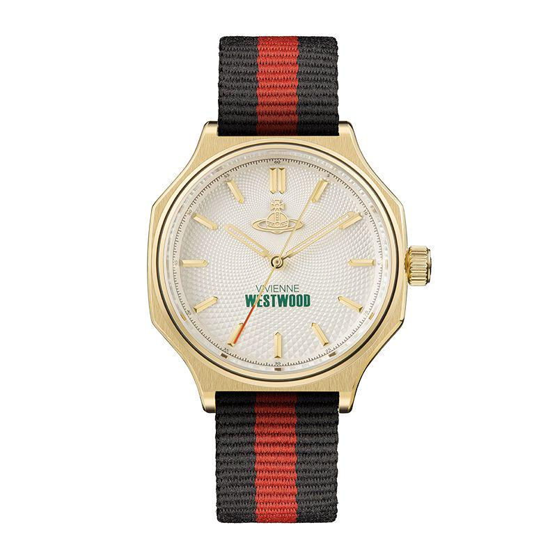 Vivienne Westwood Poster Collection Wrist Watches Quartz Movement Nylon Strap White Dial Women's Watch