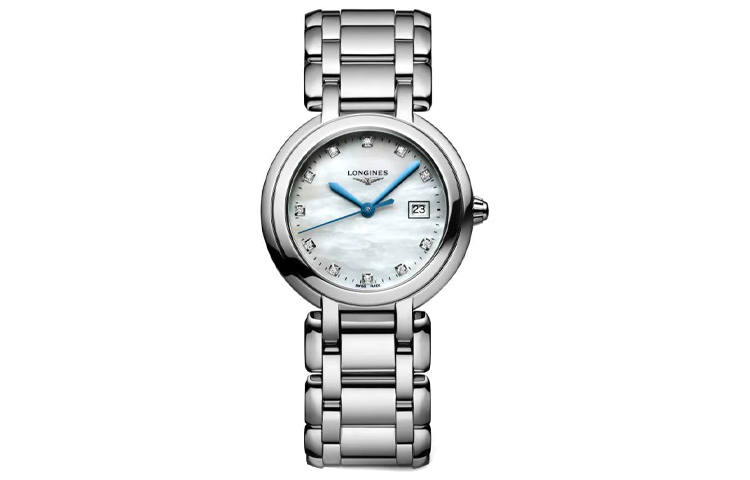 LONGINES Heart Moon Collection Quartz Movement 30m Waterproof Women's Watch 30mm White Dial