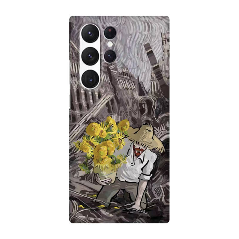 ME SKINS ABS+PC Material Arts Ruins Sunflower Style Extra Thin Skin Friendly Matte Impact Resistant Semi Enclosed