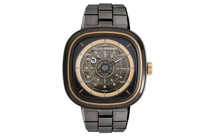 SEVENFRIDAY T Series Automatic Mechanical Movement Men's Watches Watch 45mm Black Dial