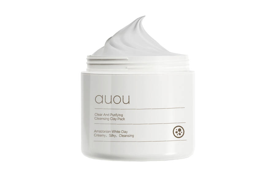 Auou Clay Mask Apply on Facial Mask Deep Cleaning