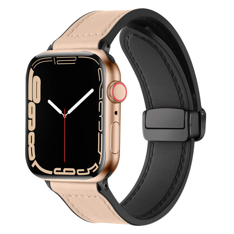 IBOANN IBOANN Strap Apple Compatibility Silicone Leather Material 38 49mm
