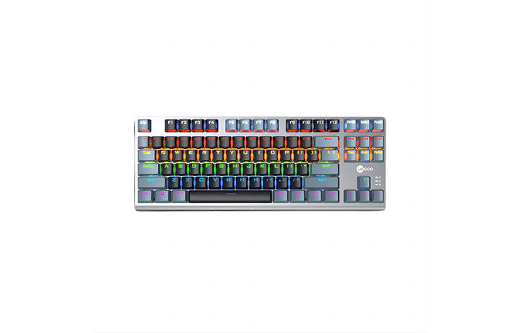 Lenovo Come Cool GK304 Wired Connection 87 Keys Metal Panel Gaming RGB Strip, Mechanical Mixed Lighting Keyboards