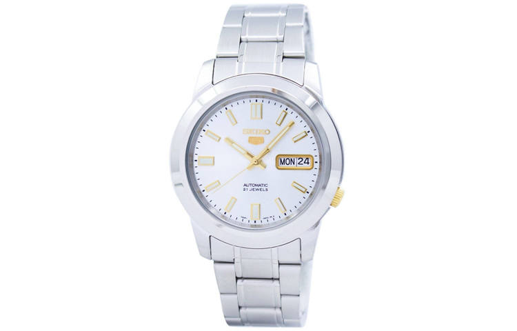 SEIKO 30m Water Resistant Automatic Mechanical Movement Stainless Steel Strap Watch 38mm