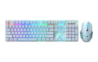 AJAZZ Sentinel 3 Gaming Office Computers Desktop USB External Gaming Mouse Mechanical Keyboard & Mouse Set