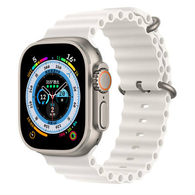 Apple Watch Ultra 2022 Model, China Mainland Version 49mm GPS+Cellular Watch, Titanium Watch Case Smart Watches