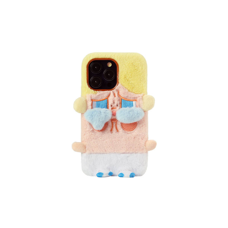 POP MART POP MART PC Material Plush Phone Cases Compatibility With Apple Cute Style