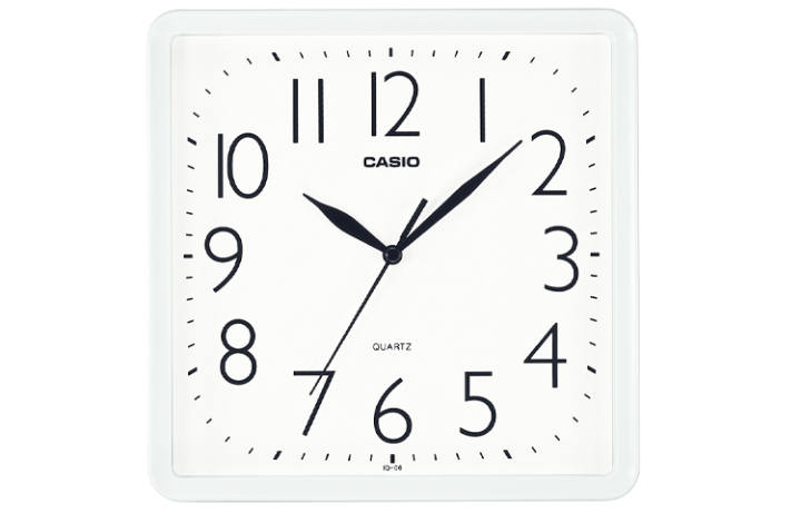 CASIO CASIO Quartz Movement Resin Shell Wall Clock Unisex White