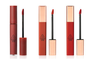 3CE Velvet Liquid Lipstick Makeup Sets Easy to Blend Matte Complexion 3 Pcs Pack