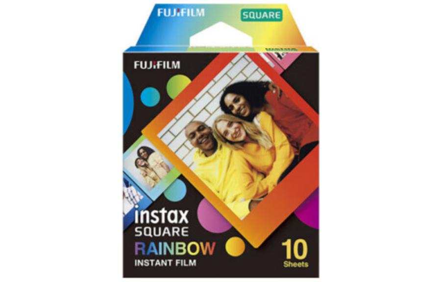 FUJIFILM INSTAX Instant Cameras One Time Imaging SQUARE Collection Square Rainbow Photo Paper