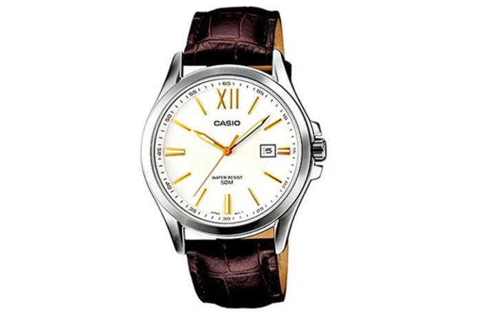 CASIO CASIO Men Standard Series 30mm White Watch MTP-E103L-7AV