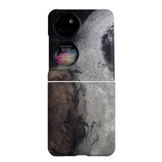 Keshami PC Material Foldable Display Matte Hard Shell Arts Individual Rock Texture Phone Cases