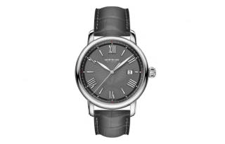 MONTBLANC Automatic Mechanical Movement 50m Waterproof Men's Watches Watch 43mm Gray Dial Stainless Steel Case