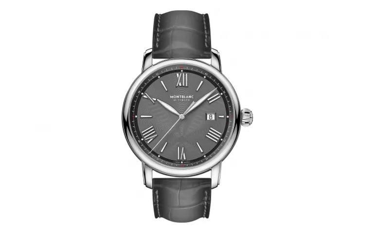 MONTBLANC Automatic Mechanical Movement 50m Waterproof Men's Watches Watch 43mm Gray Dial Stainless Steel Case