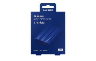 SAMSUNG 1TB/2TB Type C USB 3.2 Magic Blue SSDs T7 Shield