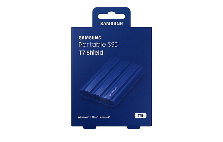 SAMSUNG SAMSUNG 1TB/2TB Type C USB 3.2 Magic Blue SSDs T7 Shield