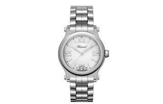 CHOPARD HAPPY SPORT Quartz Movement Women's Watch 30mm Silver Dial Stainless Steel Case