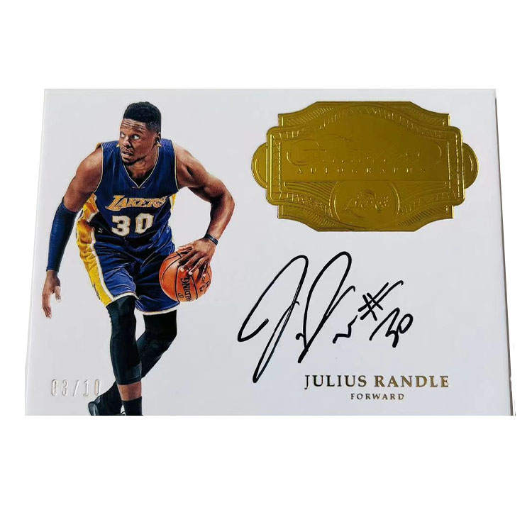 PANINI 16 17 Lakers, Randle, Portable, Signature, Gold Edition, Julius Randle, Player Card, Card Product Access