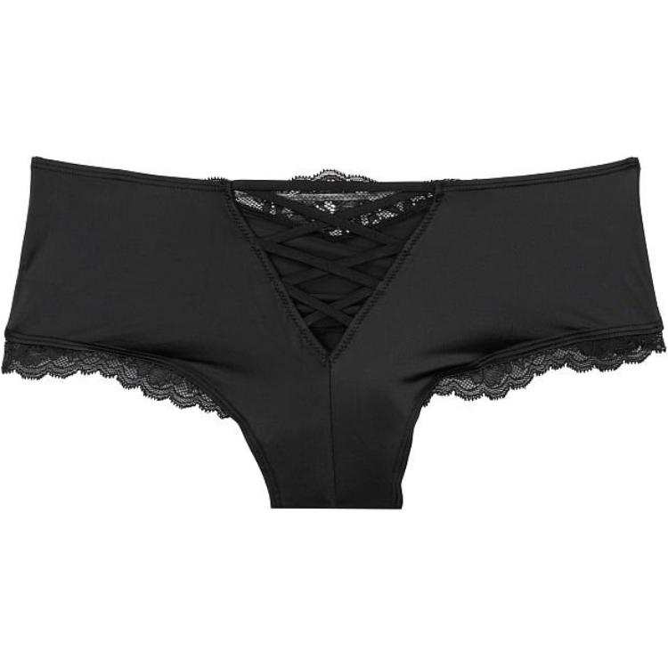 Victoria's Secret Underpants Women's 1 Pack Black Lace Up