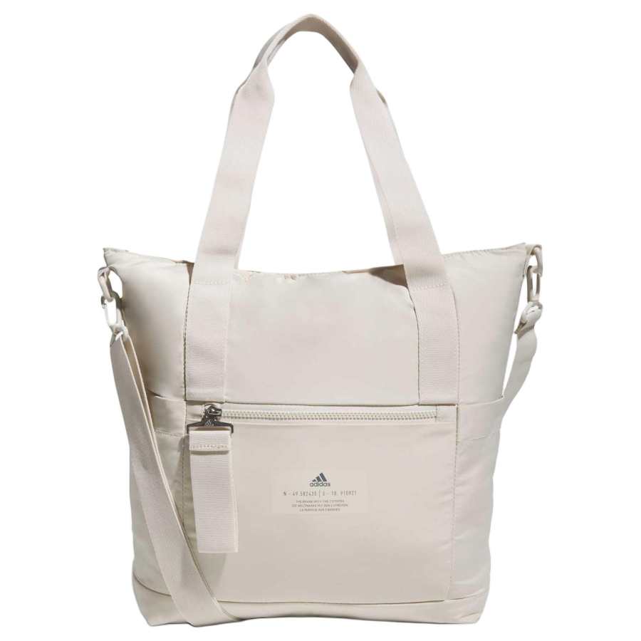 Adidas Adidas Recycled Polyester Tote Handbag, Shoulder Bag Unisex Aluminum Oxide & Gray
