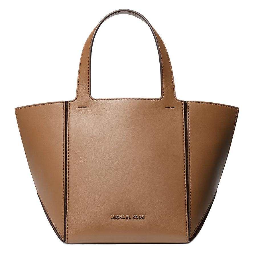 MICHAEL KORS Jordi Leather Handbag Small Women's Brown