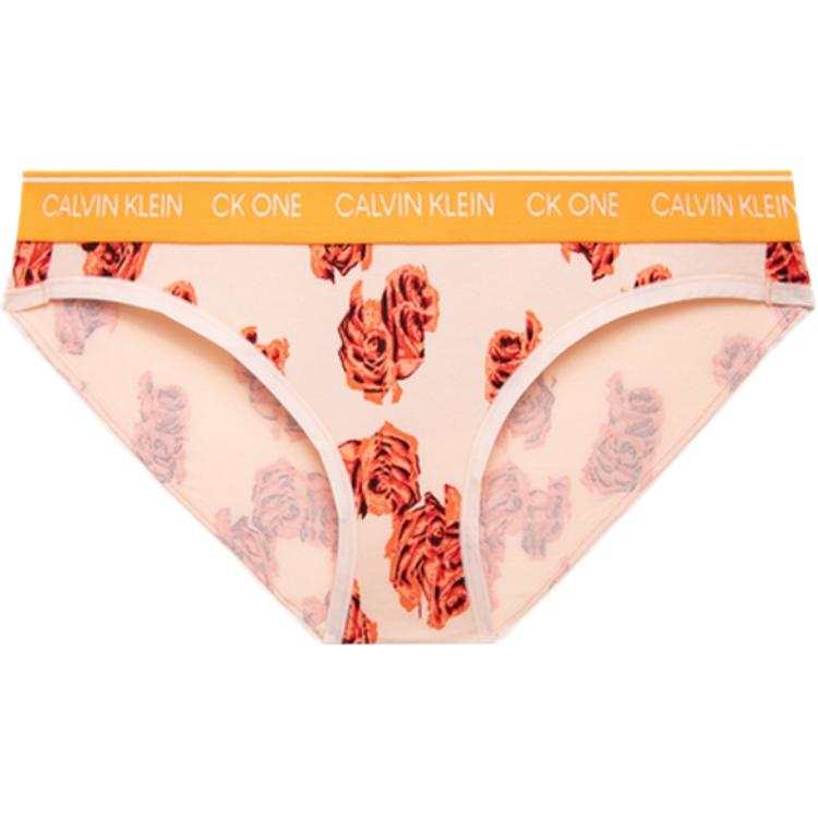 CALVIN KLEIN Underpants Women's 1 Pack Pink With Red Rose Print