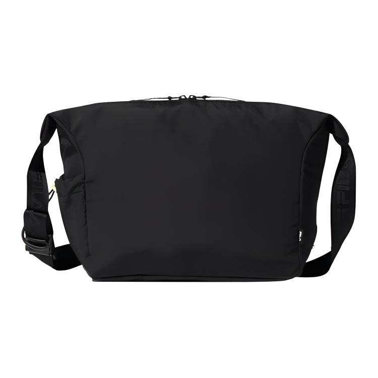FILA Nylon Hobo Bag, Crossbody Bag, Shoulder Bag Regular Unisex Black