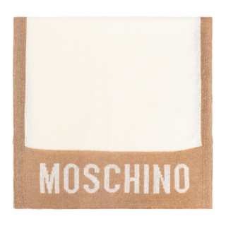 MOSCHINO Intarsia-knit Logo Scarf