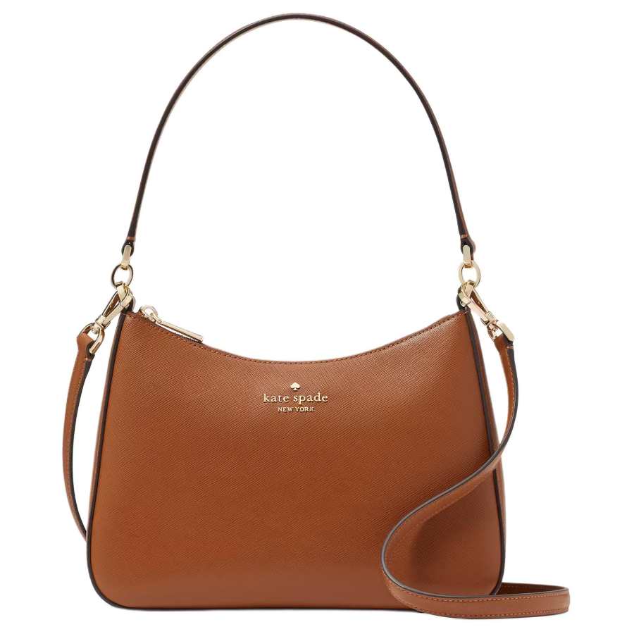 Kate Spade Saffiano Leather Portable Crossbody Bag, Shoulder Bag Women's Clay