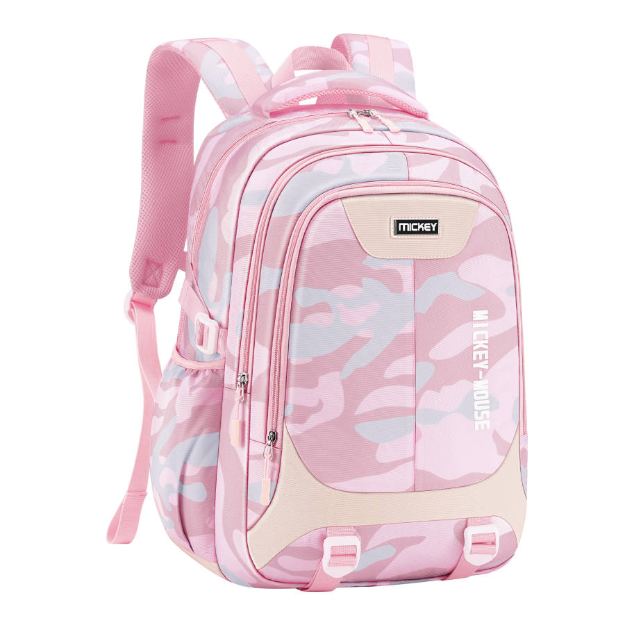 Disney Mulan Series Water Repellent Fabric Backpack Student Backpack Regular Kids Pink