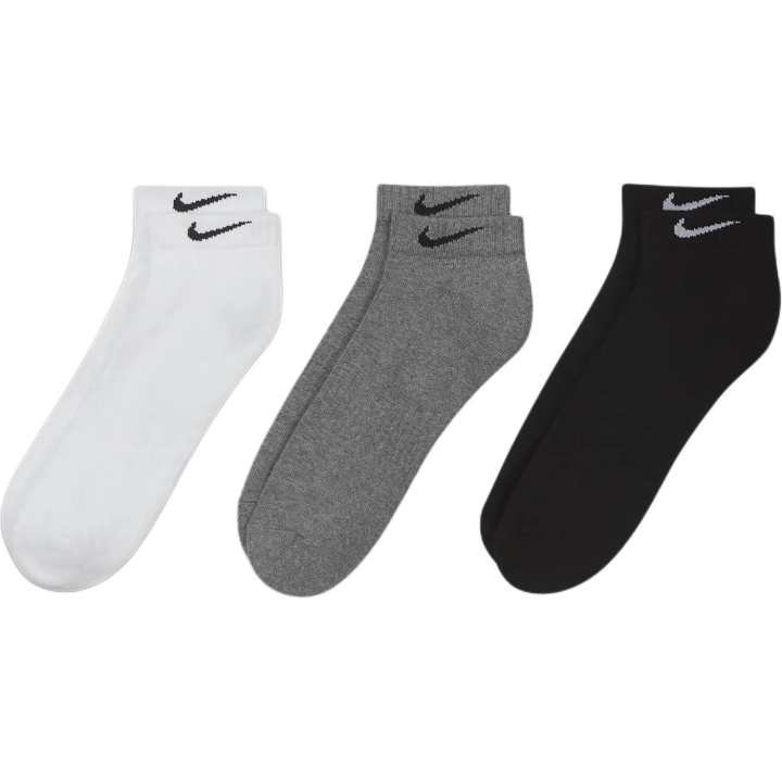 Nike Nike Ankle Socks Men's 3 Pack Black/Gray/White