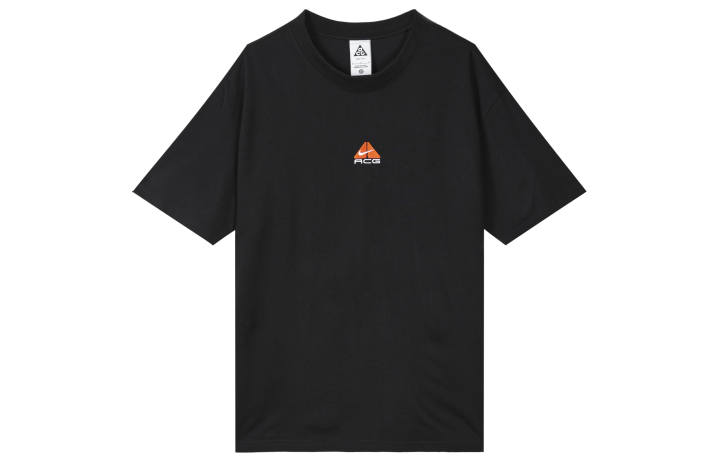 Nike Nike T Shirts Men's Black Crew Neck Moderate Straight Fit