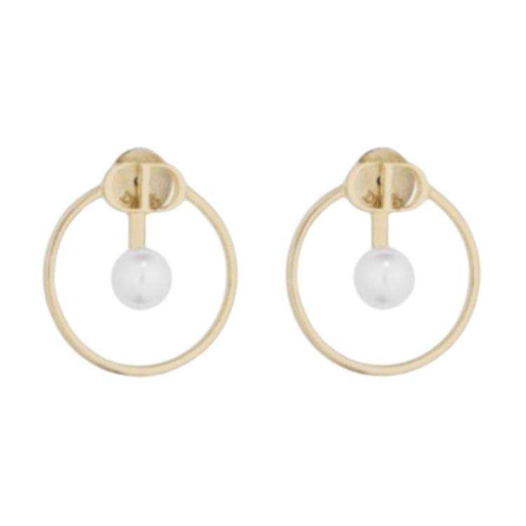 DIOR Metal Earrings Women's Gold