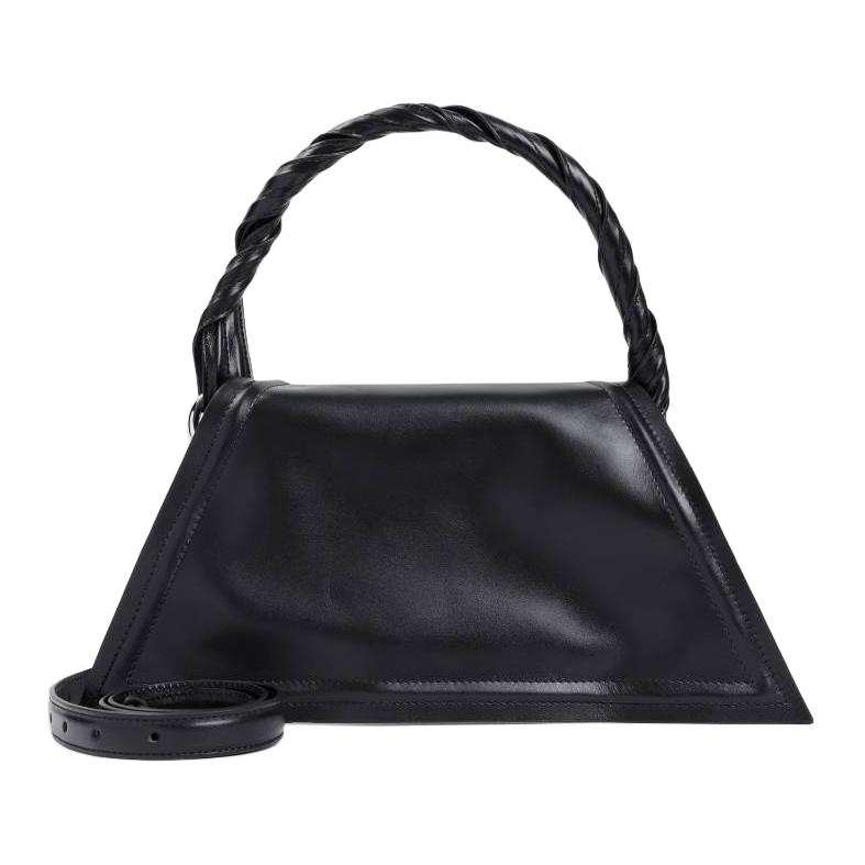Y/Project Cow Leather Shoulder Bag, Crossbody Bag, Handbag Mini Women's Black