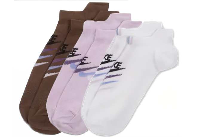 Nike Nike Ankle Socks Women's 3 Pack Brown/Pink/White