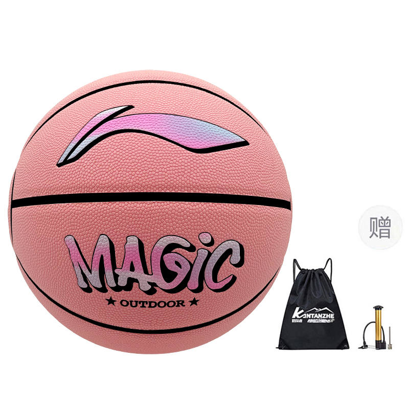 Li-Ning Li Ning Pu Basketball Pink Orange Size 7 Training Unisex