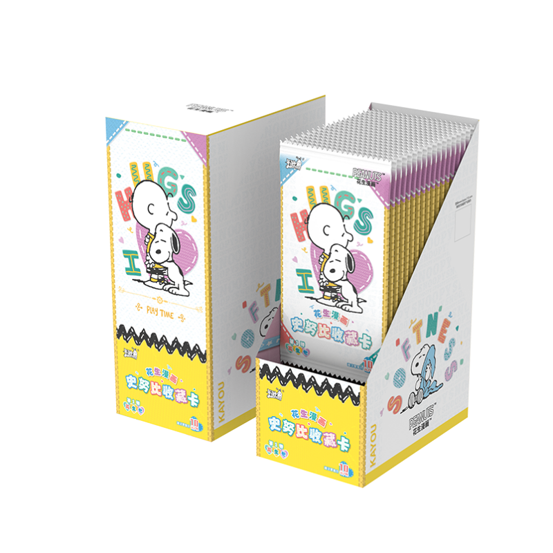 KAYOU Snoopy Peanut Comic, Collectible Card, Peanut Bag, First Release IP / Anime Cards 18 Packs/box