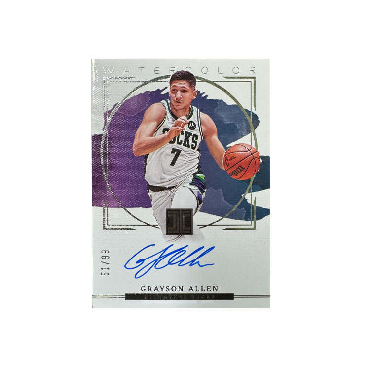 PANINI Grayson Allen Impeccable 2022 23 Bucks, Autograph Card 99/99 Sports Cards 1 Pc