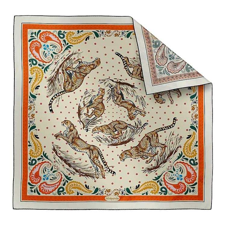HERMES HERMES Mulberry Silk Scarves Women's Multicolor