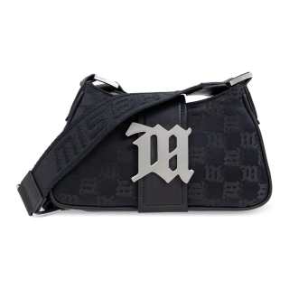 Misbhv Monogram Jacquard Logo Plaque Shoulder Bag