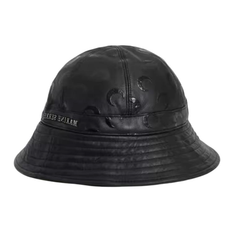 Marine Serre Cotton Bucket Hats Women's Black