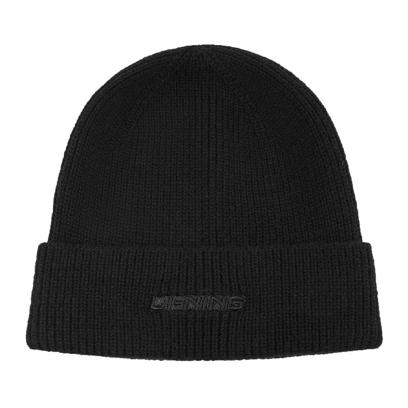 Li-Ning Li Ning Sports Life Collection Polyamide Fall And Winter Knitted Hat Beanie Unisex Black