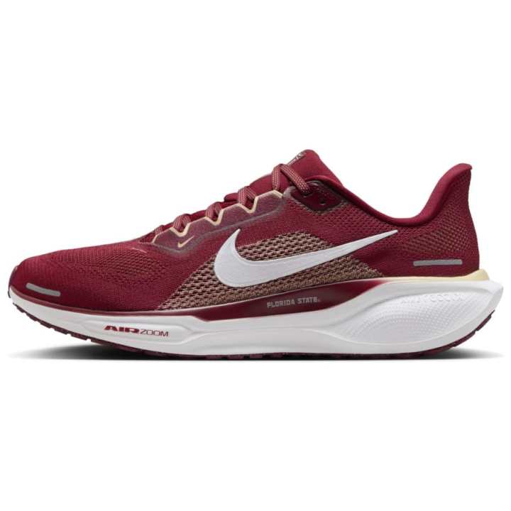 Nike NCAA x Nike Pegasus 41 Slip Resistant Abrasion Resistant Low top Running Shoes Men's Red