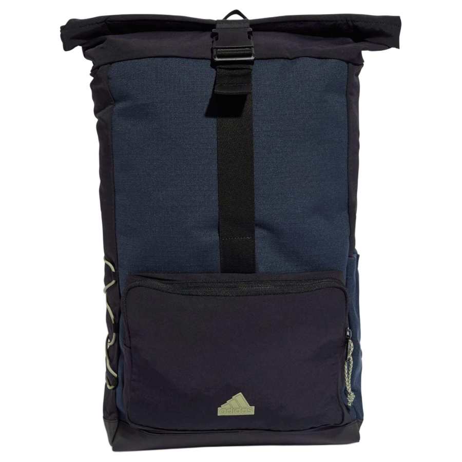 Adidas Adidas Recycled Nylon Backpack Regular Unisex Black & Aurora Ink & Tent Green