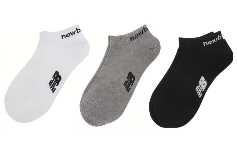 New Balance New Balance Ankle Socks Women's 3 Pack Black White Gray