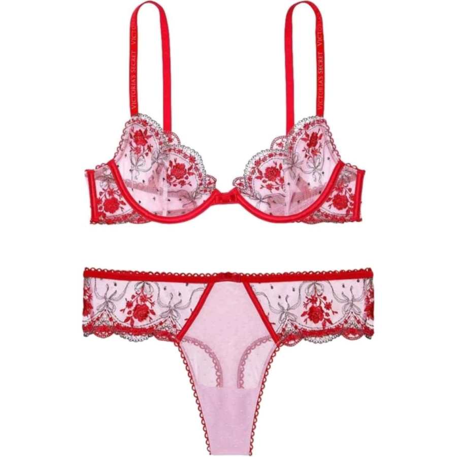 Victoria's Secret Underwear Set Women's Pink Floral