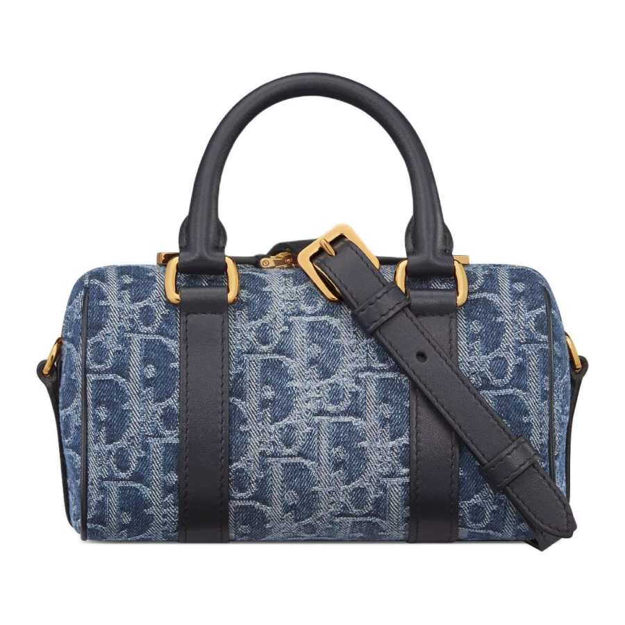 DIOR Groove Oblique Jacquard Fabric Shoulder Bag, Crossbody Bag, Handbag Mini Women's Blue