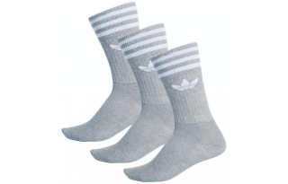 Adidas Originals Crew Socks Unisex 3 Pack Gray